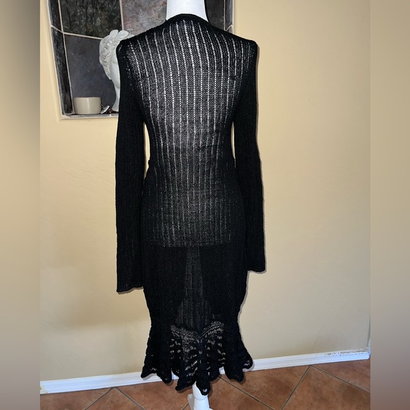 BCBGMAXAZRIA Knitted Open Duster Cardigan Size L - Picture 2 of 13